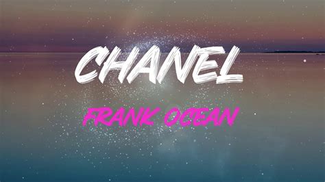 the theorist chanel frank ocean|see both sides like Chanel.